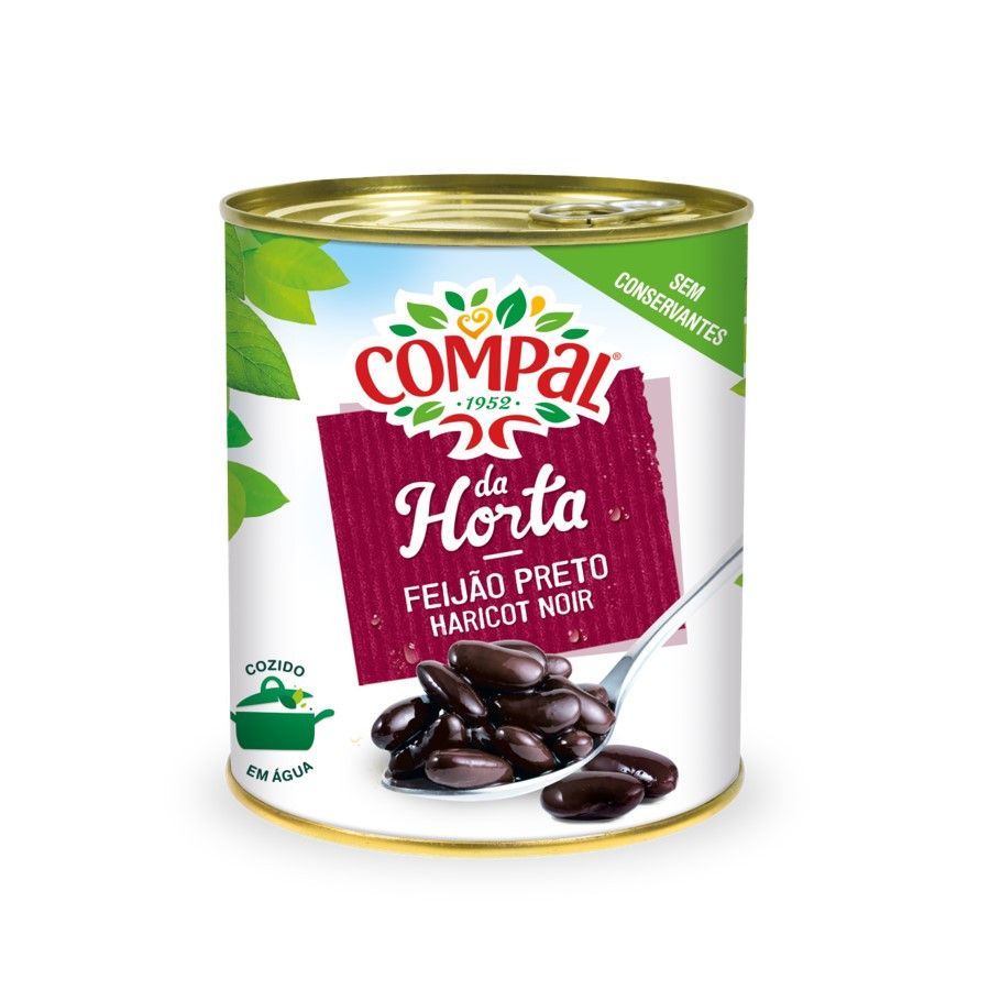 Compal Feijao Preto 845g