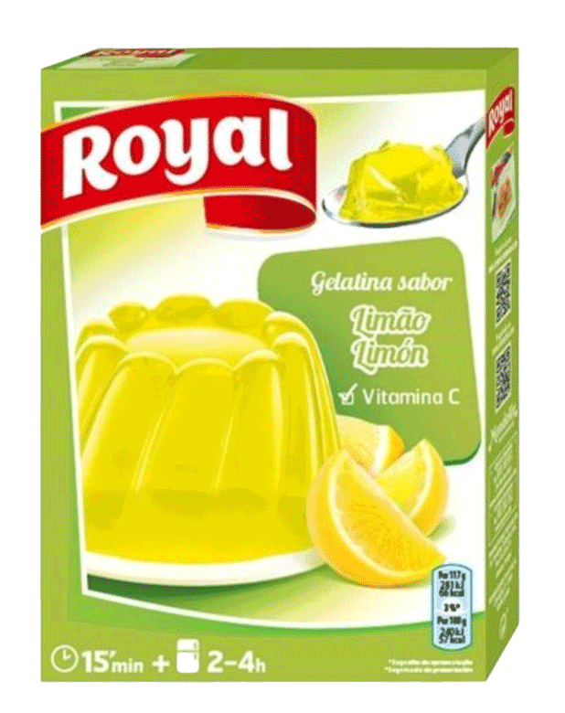 Royal Gelatina Limão 114g