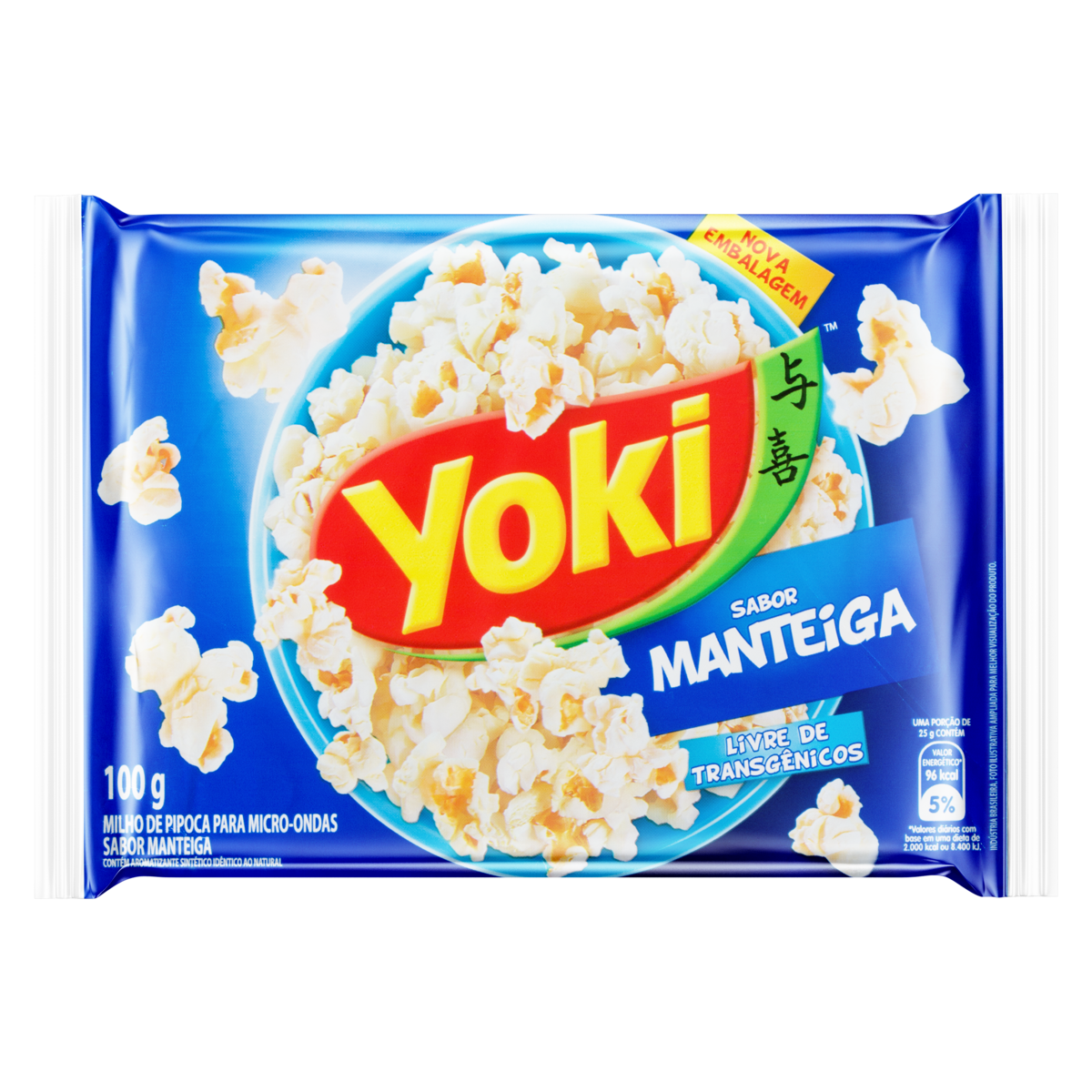 Pipoca sabor Manteiga YOKI 100g