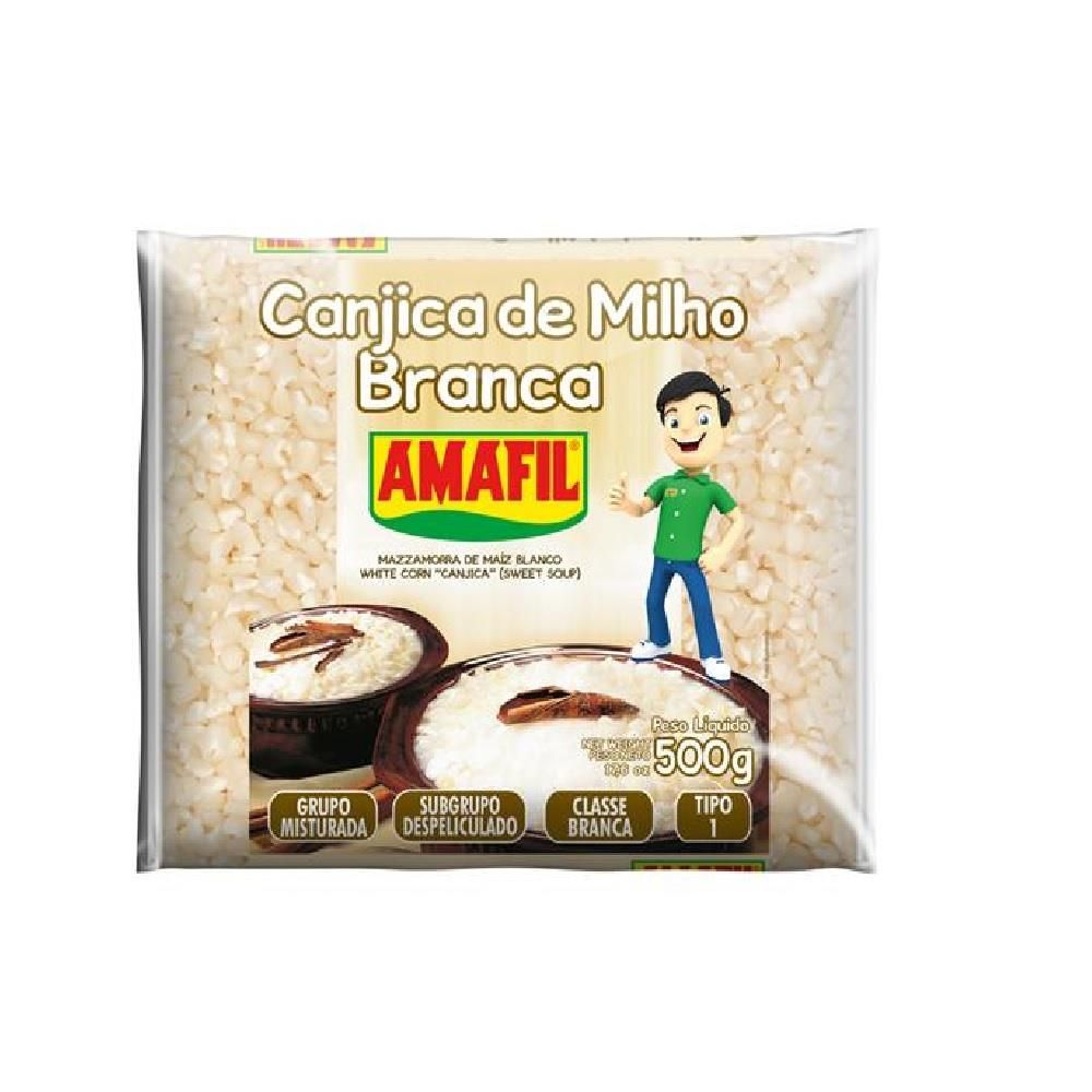 Canjica de Milho Branca AMAFIL 500g