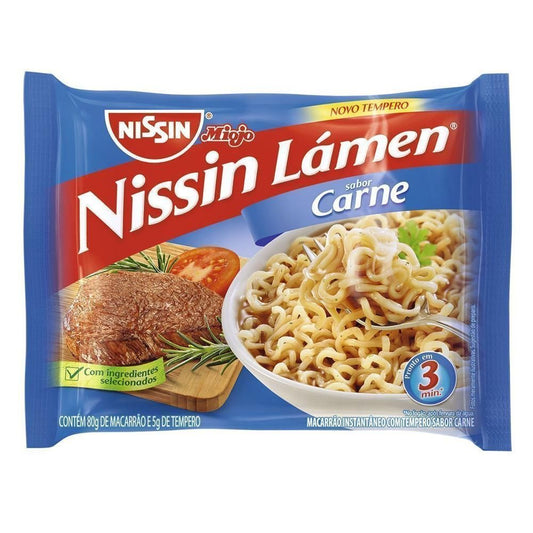 Nissin Lamen sabor Carne 90g