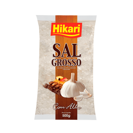 Sal Grosso com Alho HIKARI 500g