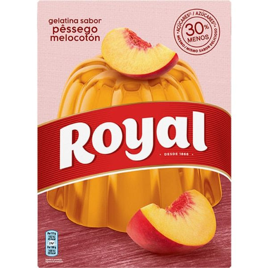 Royal Gelatina Pêssego 114g